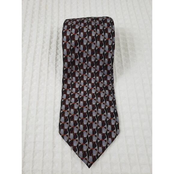 (F5) John Hill Executive Collection Men’s Neck Tie 100% Silk Made In Italy - Picture 1 of 6